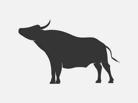 bull vector silhouette