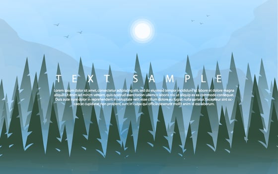 Nature landscape with trees vector