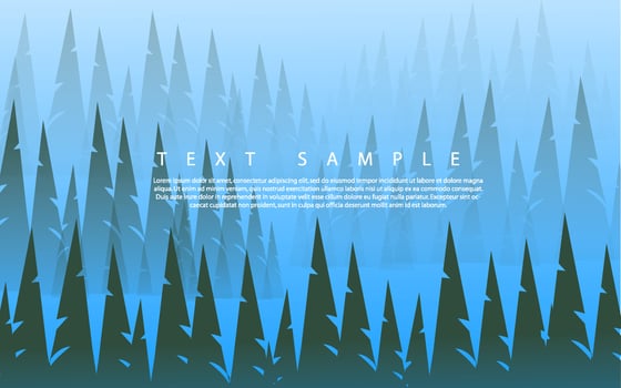 Nature landscape with trees vector