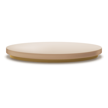 3D Beige cylinder pedestal podium, Vector peach geometric platform,Isolated showcase single display stand png