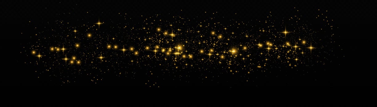 Vector yellow glitter particles background effect for luxury greeting rich card. White sparks glitter special light effect. Sparkling texture. Stardust sparks in an explosion.