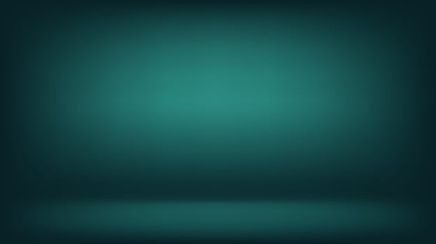 Empty green studio room wall background. Abstract wallpaper design with copy space to display your products vector