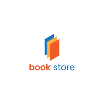 book store logo design free download vector
