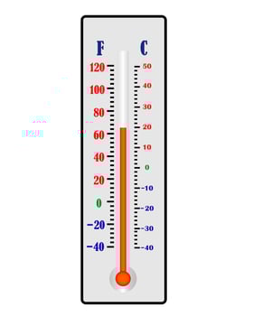 thermometer for temperature readings on a white background vector