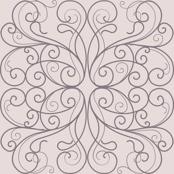 Baroque geometric ornament. Expensive seamless pattern for wallpaper on the wall and textiles. Thin elegant lines.dusted pink background vector