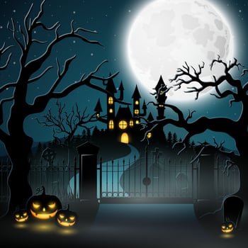 Cartoon halloween background vector