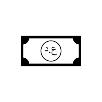 Iraq Currency Icon Symbol, Iraqi Dinar, IQD. Vector Illustration