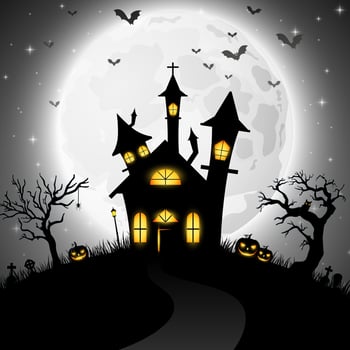 Cartoon halloween background vector