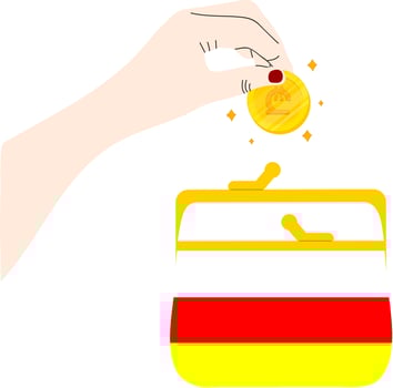 South Ossetia Flag vector hand drawn,Georgian lari vector hand drawn