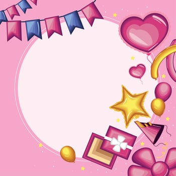 birthday greeting card vector