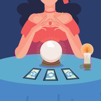 gypsy reading future vector