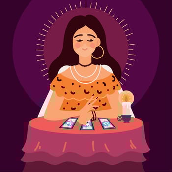 woman gypsy oracle vector