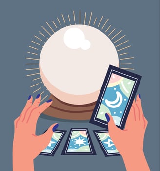 hands of fortune teller vector