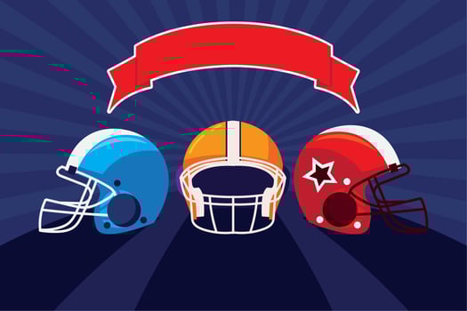 american football champion vector