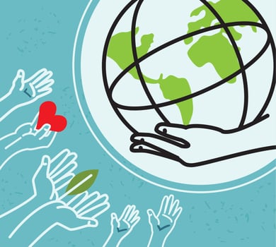 world volunteer program vector