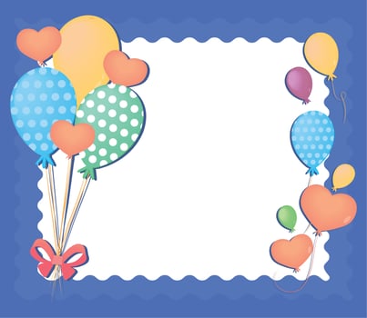 birthday party card vector