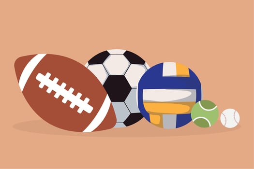 game sports balls vector