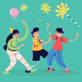 birthday party celebration vector