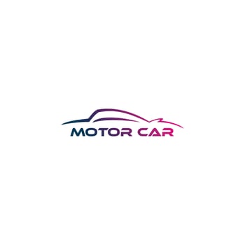 automotive car line logo design vector
