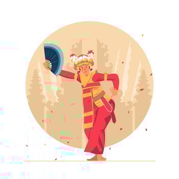 Bali Dancer Character vector