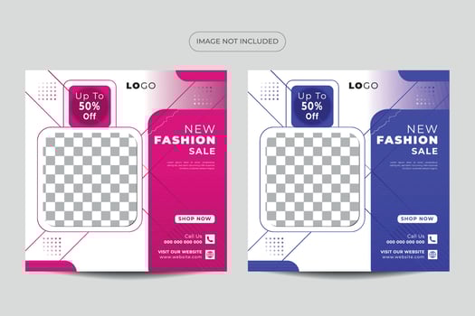 Modern Social Media Design Template vector