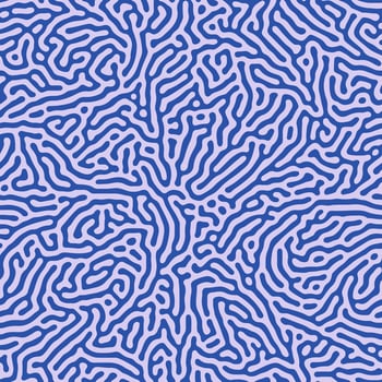 Vector seamless pattern. Abstract organic stylish texture with smooth natural maze. Repeating coral and brain shape tileable background.