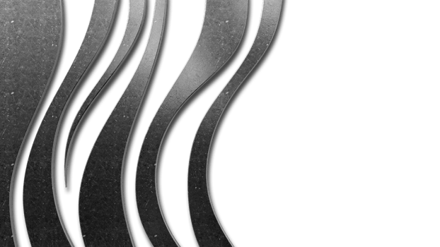 A 3d rendering image of many curved black concrete wall. png