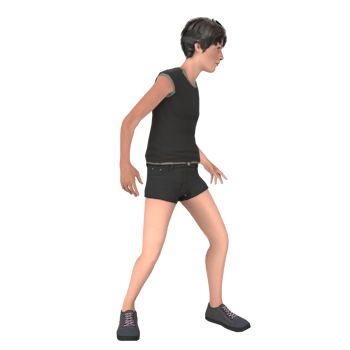 Young boy 3d modelling png