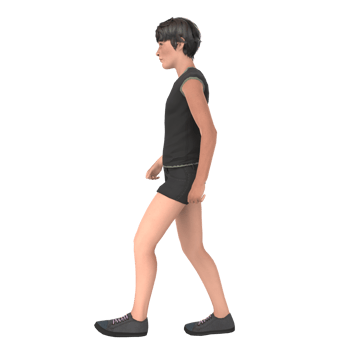 Young boy 3d modelling png