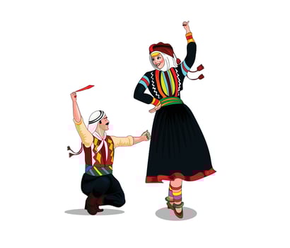 Lebanon culture vector illustration with white background