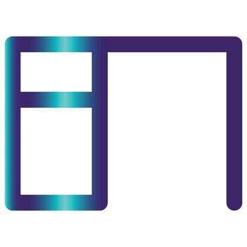Table, Gradient Style Icon Computer and Hardware vector