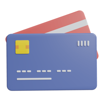 credit card 3d icon illustration png