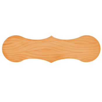 Decorative Watercolor Wooden Board Free Shape Number 2 png