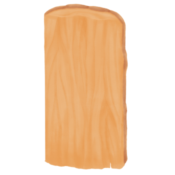 Decorated Watercolor Wooden Board Cut in Half png