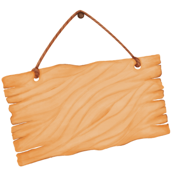 Decorative Watercolor Wooden Board Hanging Nails png