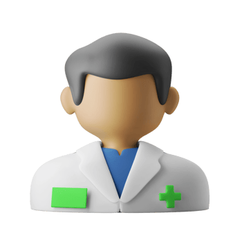 doctor man character avatar 3d icon illustration png