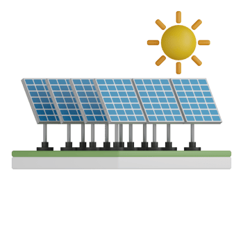 3D Isolated Solar Panel Production png