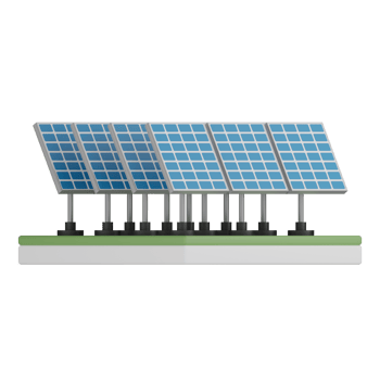 3D Isolated Solar Panel Production png