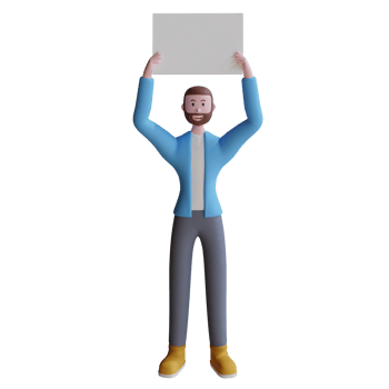 3d illustration cartoon character businessman png