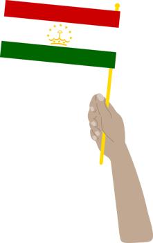 Tajik flag vector hand drawn,Tajikistani somoni vector hand drawn png