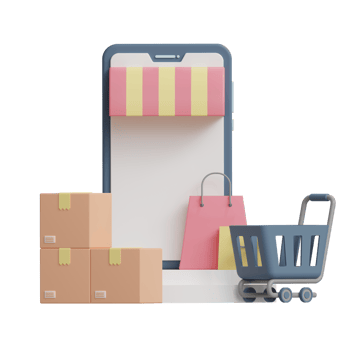 ecommerce 3d icon illustration png