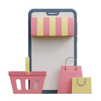 ecommerce 3d icon illustration png