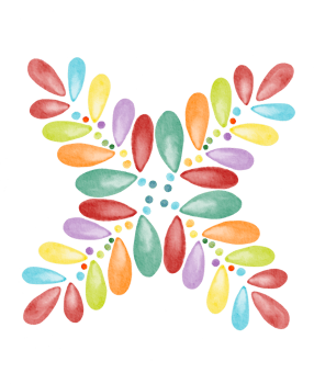 flower mandala watercolor painted png