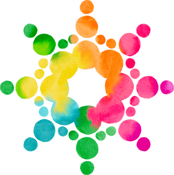colorful mandala watercolor painted png
