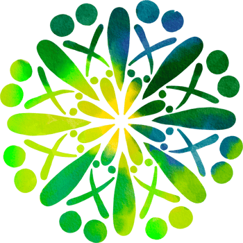colorful mandala watercolor painted png