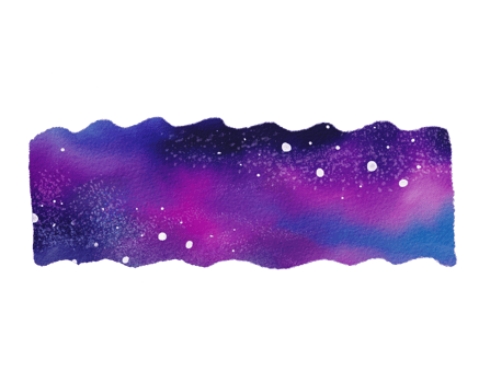 galaxy watercolor painted png