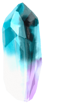watercolor painted crystal png