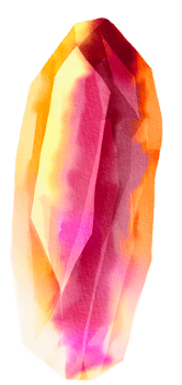 watercolor painted crystal png