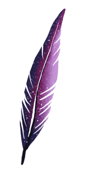watercolor painted feather png