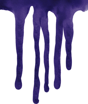 watercolor painted drip png
